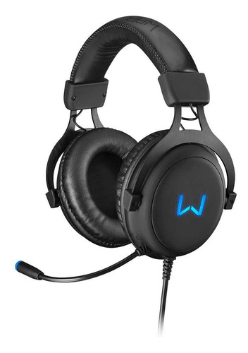 Headset Gamer Com Fio Usb Volker Ph258 Preto Warrior