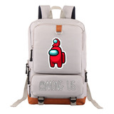 Mochila Casual Jovem Estudante De Gran Capacidad Among Us