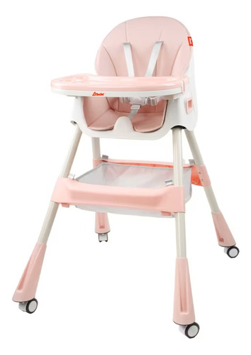 D Bebé Silla Eat And Rock Mecedora Con Llantas Rosa