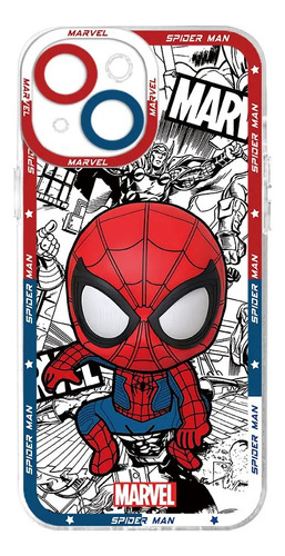 Funda De Silicona Para iPhone Diseño De Spiderman