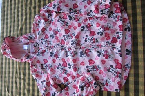 Campera Tipo Rompeviento Forrada, De Minnie Y Mickey, Origin