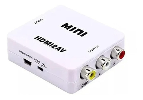 Convertidor Hdmi A Rca -  Av Audio Video Adaptador Para Tv 