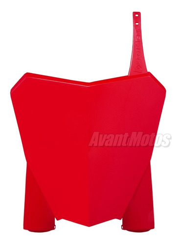 Porta Numero Para Honda Xr250 Tornado Biker Rojo Avant Motos