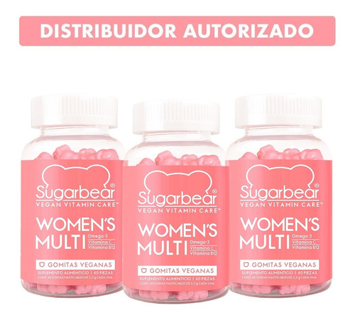 Sugarbear Women's Multi Vitaminas Para Mujeres Triopack