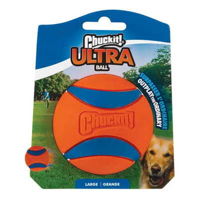 Pelota Ultra Resistente Talla Grande Para Perro Naranja\u002Fazul | Meses sin interés