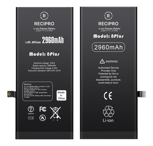 Bateria P/ Celular iPhone 8plus Original 2691mah Recipro +nf