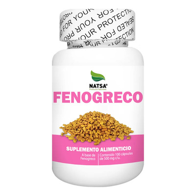 Fenogreco 100 Cápsulas, Para Hombres y Mujeres, Antioxidante, Regulador de Azúcar, Precursor Testosterona, Mejora Digestión, Baja Colesterol, Regulador Hormonal,Calidad Premium | Meses sin interés