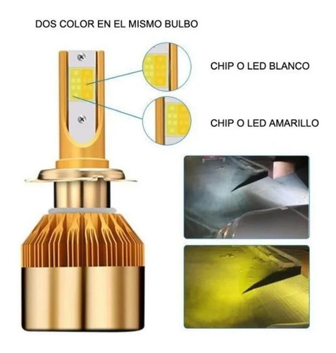 Kit Xenon Led C6 Color Dual Faros Principales H7/3/1/11/ &