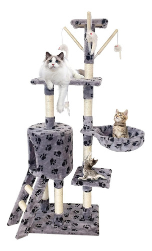 Torre Para Gatos Arbol Para Gatos Con Poste Rascador Y Casa