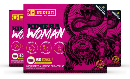 Kit 3x Kimera Woman Termogênico 