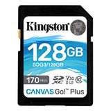Kingston 128 Gb Sdxc Canvas Go Plus 170 Mb/s De Leitura Uhsi