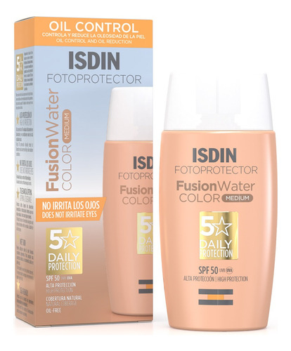 Isdin Fotoprotector Fusion Water Spf 50+ Color Medium  50ml