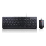 Lenovo 4x30l79883 Teclado Y Mouse Alambrico Color Negro