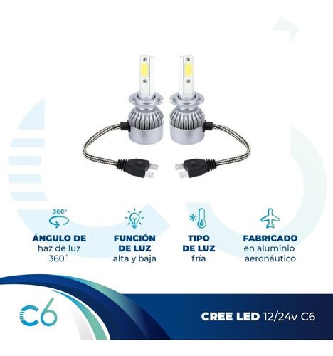 Kit Cree Led C6 H1 H4 H7 H11 9006 6ta Generacion