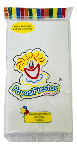 Mantel Rectangular Plastico Para Fiesta De Colores 1 Pieza