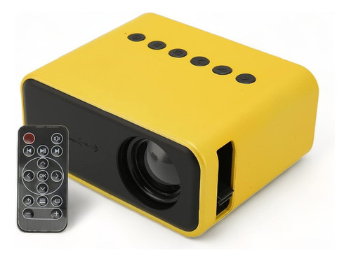 Mini Proyector Portatil Dist. De Proyección 0,6/4,0 M Max Color Amarillo 110v/220v