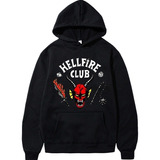 Sudadera Stranger Things Temporada 4 Hellfire Club Capucha