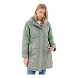 Campera Larga Impermeable Rompeviento Mujer Nofret 26