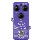 Pedal De Efecto Nux Nrv-3 Damp Reverb De Guitarra Electrica Color Morado