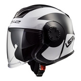 Casco Ls2 570 Verso Technic Black White - Andes Motors