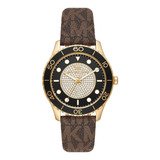 Reloj Mujer Michael Kors Mk6979 Cuarzo Pulso Marron En Pvc