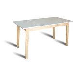 Mesa Nordica Escandinava 80x135 Patas Natural Comedor Cocina