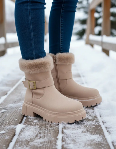 Bota Ante Suela Track Mujer Tierra Bendita Beige | Envío gratis