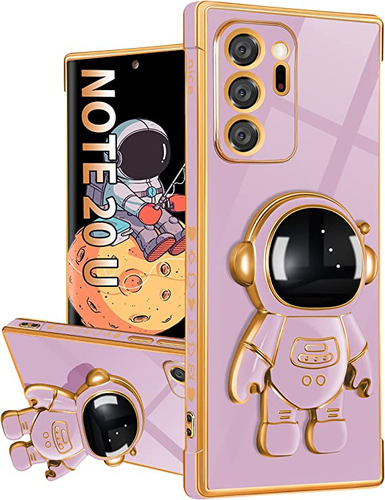 Funda Luxury Astronauta Para Galaxy Note 20 Ultra Morado