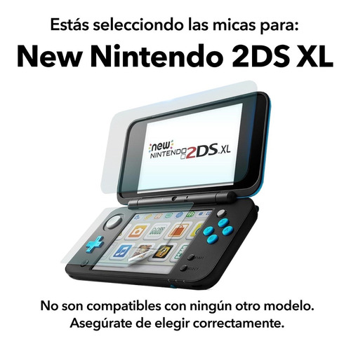 Paquete De 5 Sets Micas Para Nintendo 3ds 2ds New 3ds Xl 