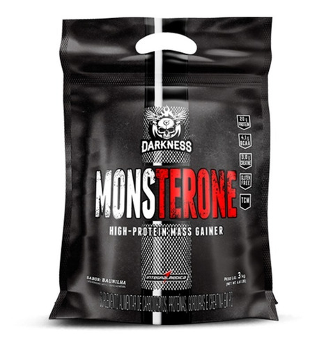 Massa Monsterone 3kg Hipercalórico Darkness Integralmedica