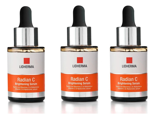 X3 Radian C Brightening Serum Hialuronico Y Vit. C Lidherma