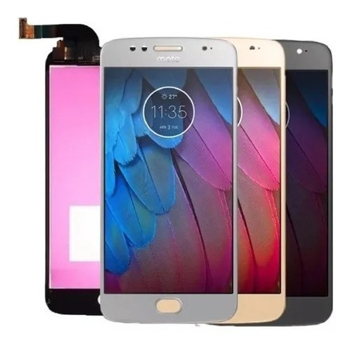 Tela Touch Display Compativel G5s Xt1792 Frontal+conec Carga