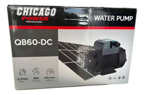 Bomba De Agua Solar 24v-dc 0.5 Hp 370w Plug Directo A Panel