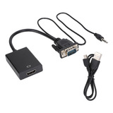 Vga A Hdmi Convertidor Cable Con Audio Para Proyector Pc