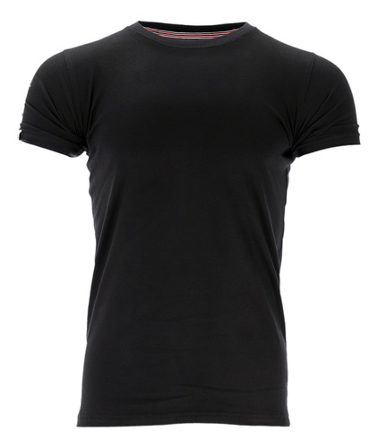 Remera Entallada Hombre Algodon Slim Fit Jersey Peinado A27