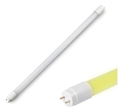 Lâmpada Led T8 9w 60cm 488 Lm G13 Luz Colorida Cor Da Luz Amarelo