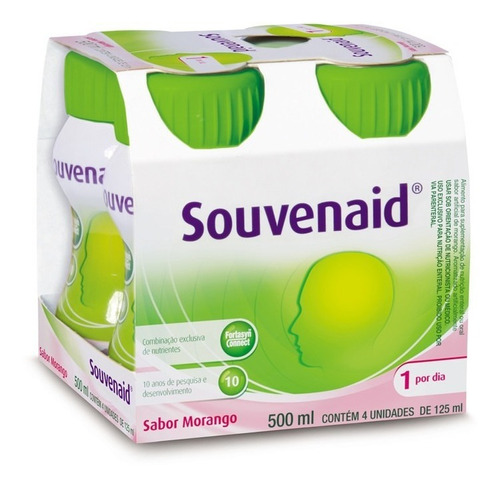 Suplemento Nutricional Adulto Sabor Baunilha Com 4 Unidades De 125ml Cada Souvenaid