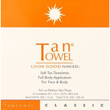Toallitas - Tan Towel Full Body Classic Creme, 15 Count
