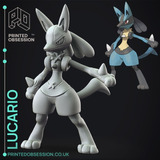 Pokemon Lucario Para Pintar En Casa !!! Impresión 3d!!oferta