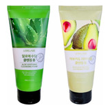 Espuma Jabon Coreana_  Aloe Y Aguacate_ Limpieza Facial_2pz