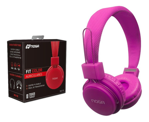 Auriculares Fit Color Ng-55 Manos Libres Noga