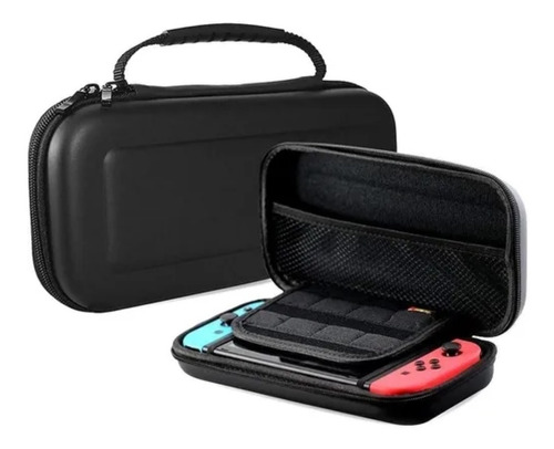 Funda Rigido Estuche Negro Nintendo Switch Ultra Resistente