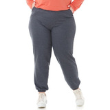 Calça Jogger Moletom Feminino Plus Size Tamanho Grande 1135