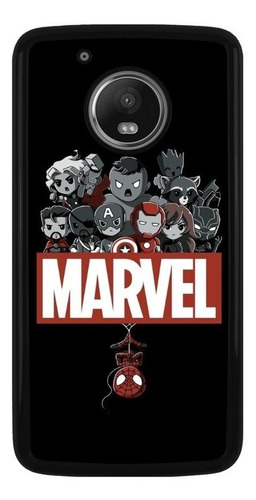 Funda Protector Para Motorola Moto Marvel Comics Logo 