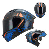 Casco Moto Roda Rush Fénix Abatible Gafas Internas Dot