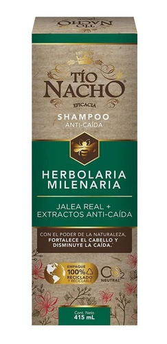 Shampoo Anti-caida | Tio Nacho Herbolaria Milenaria | 415ml