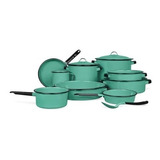 Batería De Cocina De Peltre Cinsa  Yaqui Plus Jade 14piz