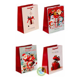 X12 Bolsas De Regalo Navidad 18x23x10cm Pack 12unid Surtidas