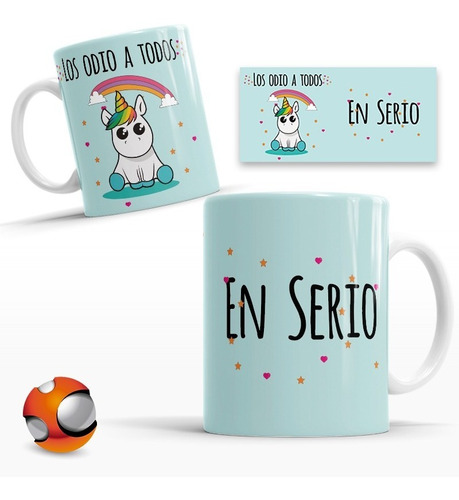 Taza Los Odio A Todos En Serio Regalo Original Envío Full