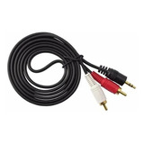 Cable De Audio Auxiliar Plug 3.5 A Rca Estereos 1.5 Metros
